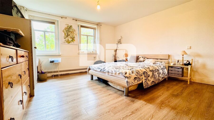 (R)eserviert!Moderne Dreizimmerwohnung in umfassend saniertem Fachwerkhaus - Schlafzimmer